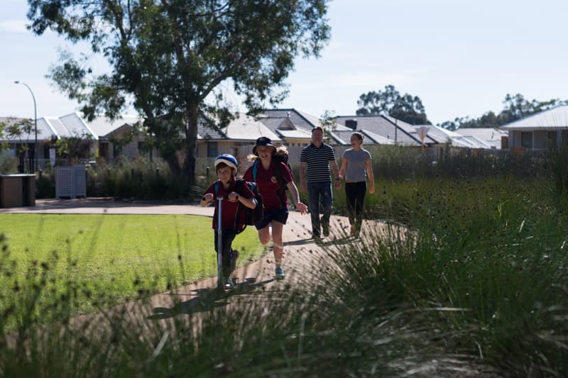 Kids going to school in Mundijong